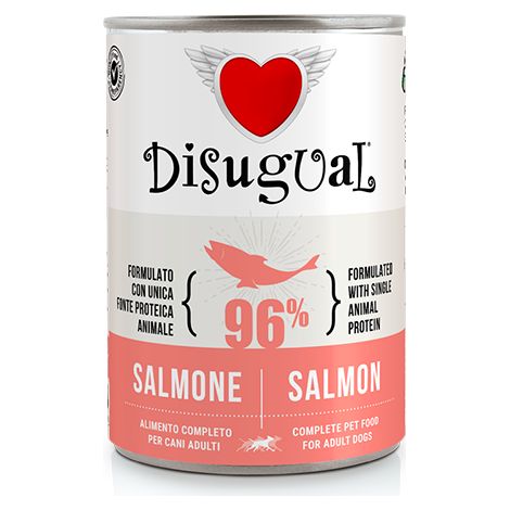 Disugual Dog Adult Salmone - Lattina 400 Gr - Cibo Umido Cani