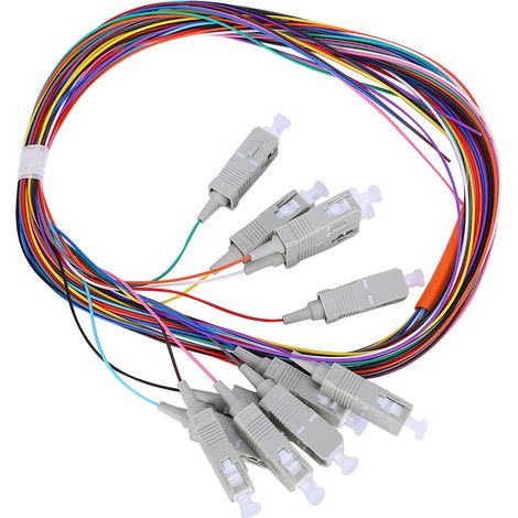 Câble fibre optique multimode à 12 cœurs, classe opérateur niveau 12, Sc UPC 62.5/125, gaine PVC. (1/5)