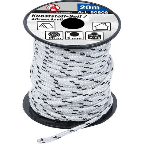 Seil bgs-diy 3 mm x 20 m wasserdicht UV geschützt (1/4)