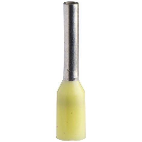 Ferrule Single-M 2mm - SCHNEIDER giallo, diametro 2 mm, ideale per collegamenti elettrici.