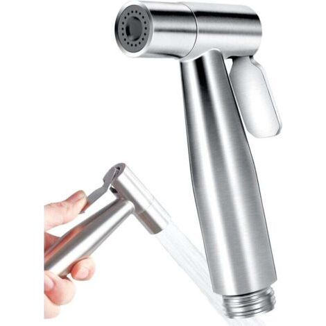 Douchette Toilette WC, Douchette WC, Kit de Pulvérisateur de Bidet en Acier Inoxydable, Pulvérisateur de Baignoire Portatif pour Toilettes (1/5)