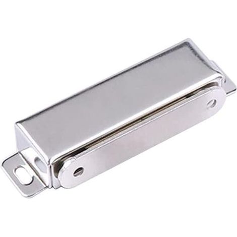 Serrure magnétique pour armoires: design sécurisé, simple et élégant, couleur argent. (1/3)