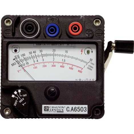 Testeur d'isolation Chauvin Arnoux Ca 6503, 250V, 1kV ( Prix pour 1 ) (1/2)