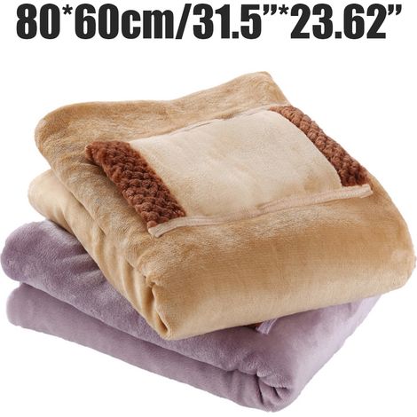 Couverture chauffante USB 5V, couverture électrique, couverture chauffante pour les mains et les genoux, couverture chauffante en flanelle pour la pause déjeuner au bureau (1/5)