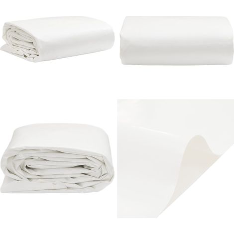 Telone Bianco 1,5x2 m 650 g/m² - Copertura per mobili - Protezione da pioggia