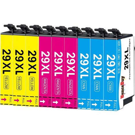 Cartouches d'encre 29XL pour Epson 29XL 29 XL Multipack pour Expression Home XP-235 XP-245 XP-255 XP-332 XP-335 XP-342 XP-352 XP-345 XP-432 XP-435 XP-442 XP-445 (2cyan, 2magenta, 2jaune) (1/5)