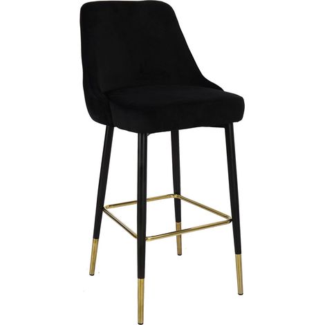 Chaise de bar Moonlight 125 - Noir ébène (1/5)
