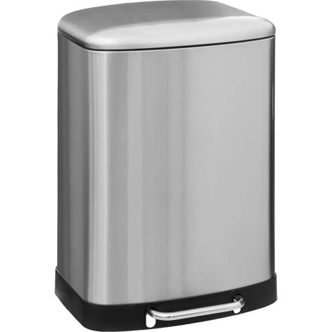 Cestino a pedale 50l ariane in acciaio inox - 5five