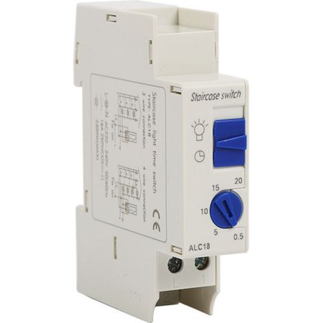 ALC18 Schalter HC18A DHC18A Elektronischer Treppentimer 230 V Max. Last 2300 W DIN-Schienenmontage (1/4)