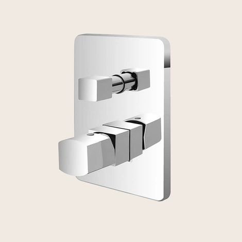 Exagonshop Miscelatore doccia incasso con deviatore cromo Lotus