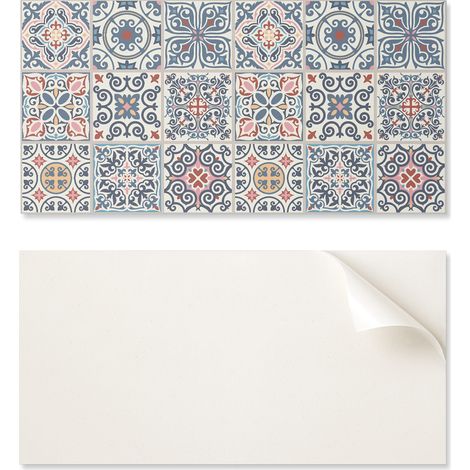 Azulejos decorativos de vinilo autoadhesivos para el hogar, estilo mosaico, 10x40x20 cm.