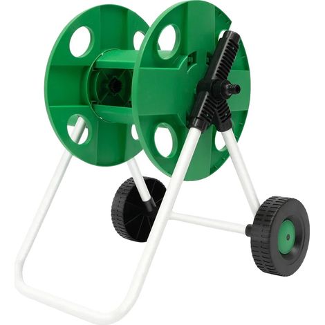 Carrello portatubo da giardino, mobile, con grande capacità, design leggero, verde (1/2)