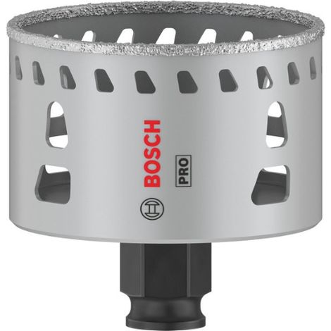Bosch – Scie-cloche PRO Tile PC Plus 68 mm – Grains de diamant pour coupe précise – Pour carrelage, pierre et verre – Longue durée de vie