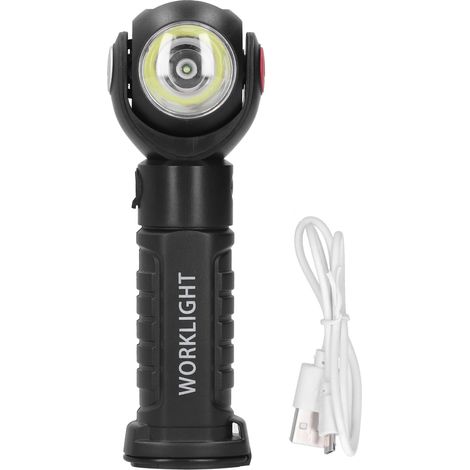 Lampe LED magnétique rotative rechargeable pour urgences et fournitures industrielles (1/5)