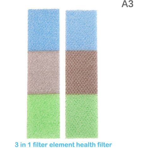 Filtres adaptés aux climatiseurs Gree, y compris les filtres à mailles bleues, vertes et noires, contenant du coton filtrant à la catéchine et aux ions d'argent. (1/5)