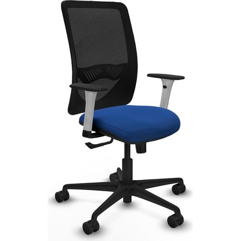 Silla de oficina piqueras y crespo Zulema negro tela y cuero sintético (1/2)