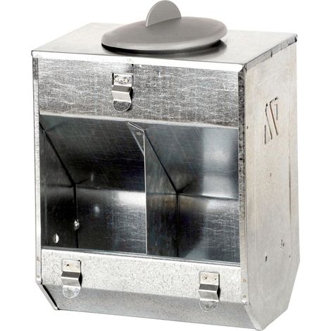 MANGIATOIA DOPPIA PER CONIGLI cm. 21,5x11x23,5H (1/3)
