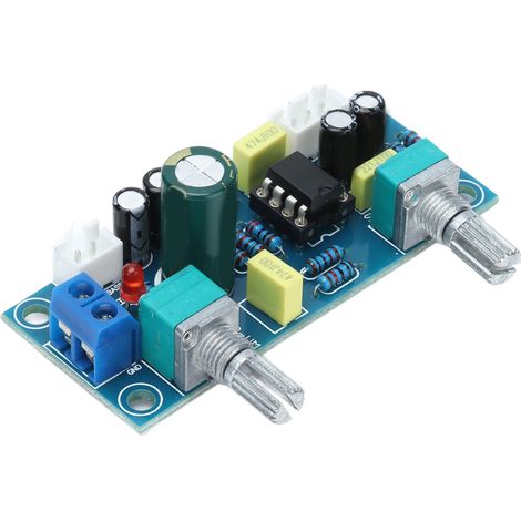Circuit imprimé de préamplificateur de filtre, circuit passe-bas à 2 canaux, carte de préamplificateur, 12-24 V (1/5)