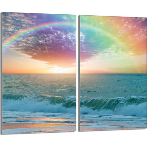 Glasschutzplatte für den Herd 2x30x52 Sea (1/5)