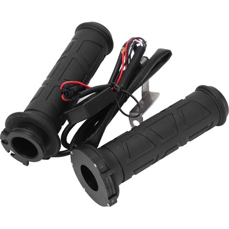 Paar Heizgriffe für 22-mm-Motorradlenker (0,9 Zoll), intelligente Temperaturregelung, schwarz, 12 V, 15–35 W (1/5)