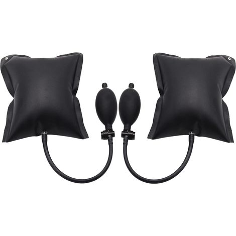 2 Pièces Coussin de Montage Cale D'air Air Wedge Pump Noir Gonflable pour Installation de Portes et Fenêtres, Réparation de Voitures (1/5)