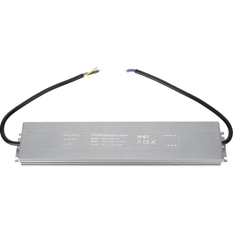 Alimentation étanche IP67 200W 24V LED Driver, transformateur 170-240VAC, convertisseur de puissance pour bande LED, source lumineuse extérieure, boîtier robuste (1/5)