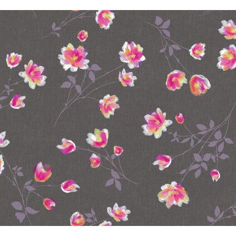 nappe toile cirée rectangulaire anthracite 150 cm ronde (1/2)