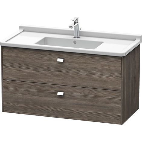Meuble sous-vasque BRIOSO poignée chromé 563x1020x469mm pinède