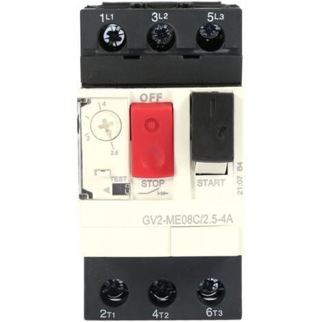 Disjoncteur de protection moteur GV2-ME08C Commutateur de protection moteur 2.5-4A (1/5)