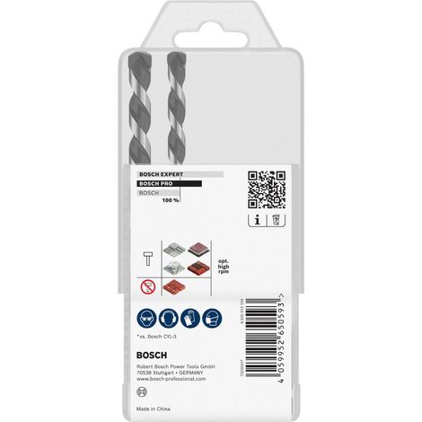 Bosch PRO Set de forets HEX-5, 4x100, 5x100, 6x100, 8x150, 10x150 mm, 5 pièces (1/5)