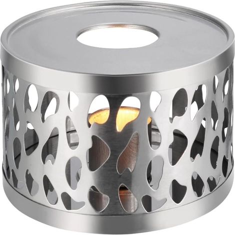 Theepotwarmer - Acier Inoxydable - 15 cm - Support Pour Bougie Chauffante - Compatible Théières En Verre Céramique Porcelaine Et Acier Inoxydable - 1 Pièce (1/5)