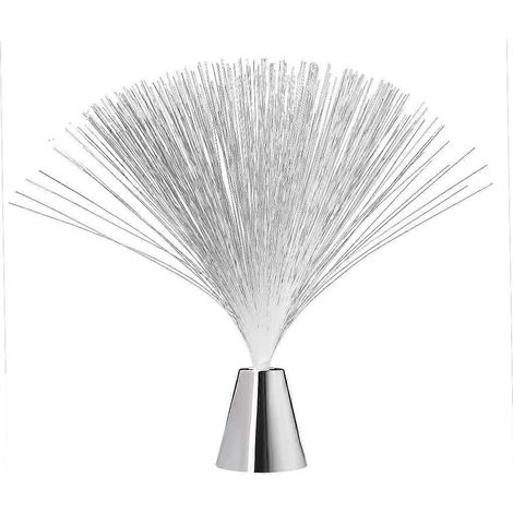 Lampe à fibre optique - Lampe de bureau rotative à LED à changement de couleur - Fonctionne sur piles - Idéale pour la chambre d'enfant, comme veilleuse et pour une décoration intérieure parfaite. (1/4)