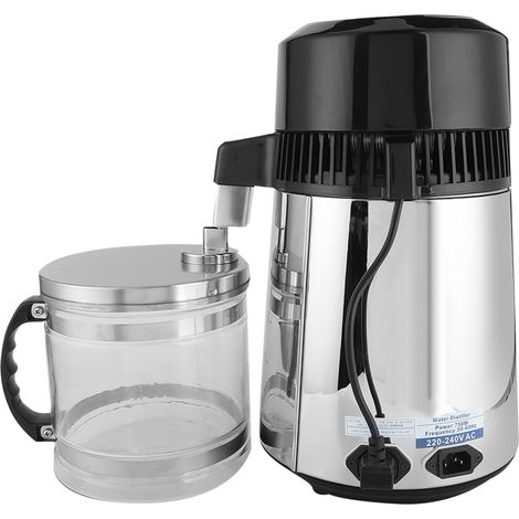 4-Liter-Edelstahl-Tischdestilliergerät für reines Wasser, geeignet für Zuhause und Büro, EU 220V (1/5)