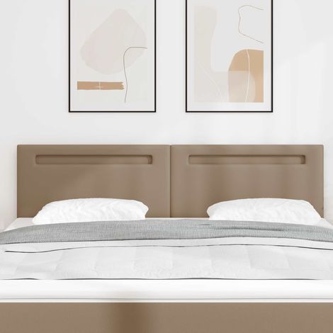 vidaXL Cabecero LED Capuchino 180 cm Cuero sintético (1/5)