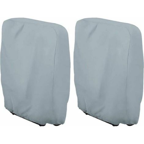 Housse Pour Chaise Longue - Oxford 210D - Imperméable Anti-UV Anti-Poussière - Pour Jardin - 2 Pièces (1/4)