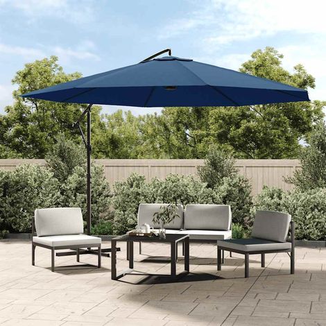 Maison Exclusive - Ombrellone a Sbalzo Palo in Alluminio 350 cm Blu (1/5)