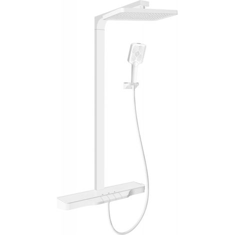 Ensemble de douche encastré Mexen Zoom avec pomme de douche et mitigeur, blanc - 78101-20 (1/2)