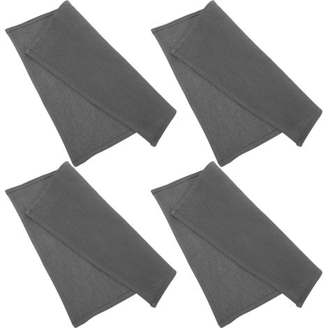 Lot de 4 torchons de Cuisine absorbants en Coton à Motif gaufré (1/5)