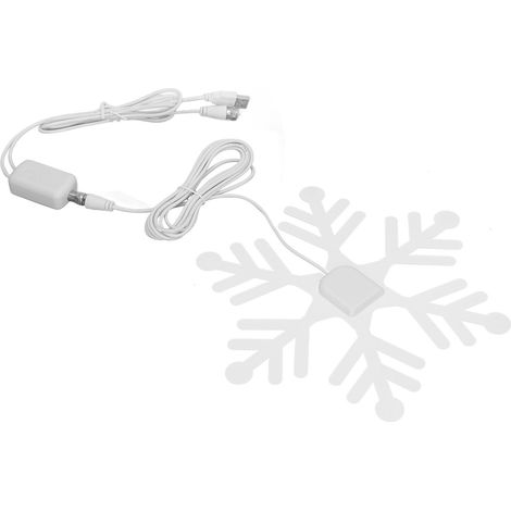 Antenne TV numérique intérieure amplifiée en forme de flocon de neige, antenne TV HD intérieure DTB ATSCISDB T blanche (1/5)