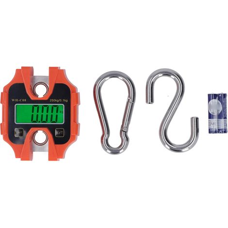 Decdeal Mini balance à grue numérique, portée de 250kg, Portable, écran LCD détachable, outil de pesage industriel suspendu (1/5)