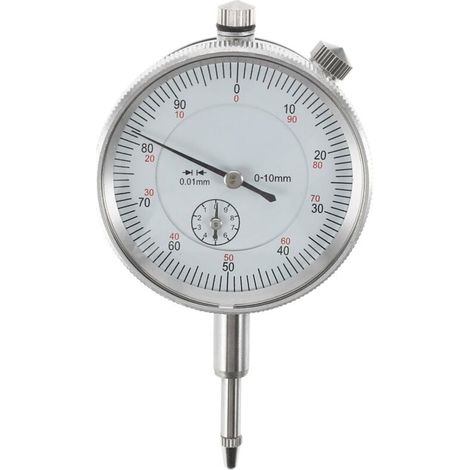 Comparateur de Mesure à Cadran Haute Précision 0-10 mm avec Sonde Indicateur 0.01 mm (1/4)