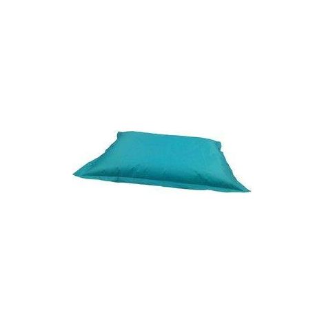 Housse de pouf bleu ciel, garnissage (1/5)