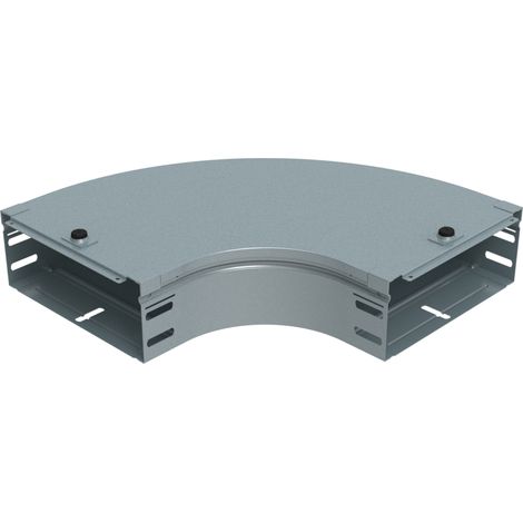 Curva piana in acciaio zincato a 90 gradi altezza 75mm larghezza 200mm P31 LEGRAND AI200Z