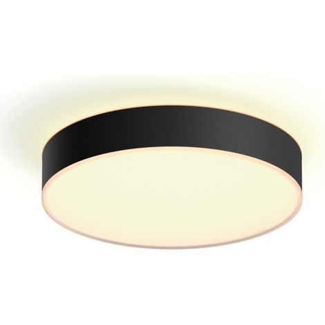 Philips Hue White Ambiance Enrave plafón negro 38 cm