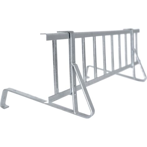 DAPRONA Schneefanggitter Set, inkl. Schneefangstütze, Verbinder, einfache Montage, für gewellte Dachziegel, TÜV Rheinland zertifiziert - 120cm Silber