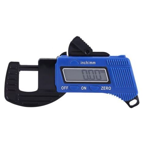 Jauge d'épaisseur 0-12 mm, affichage numérique, grand écran LCD, mesures avec haute précision, plage de mesure : batterie non incluse. (1/5)