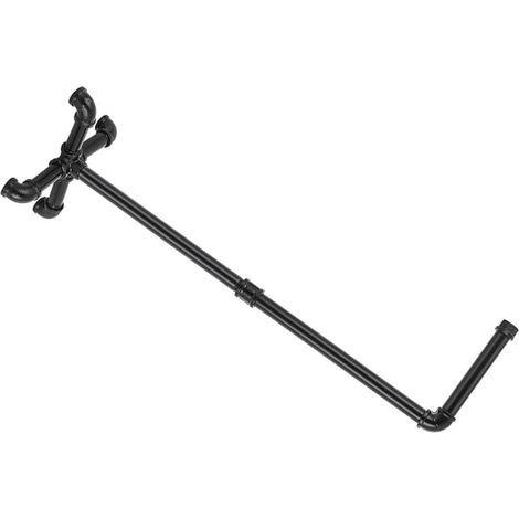 Porte-papier toilette support vertical gain de place, fer noir, (1/5)