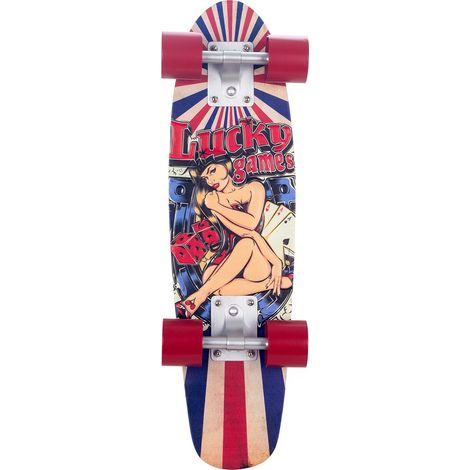 Signes Grimalt Wall Adorno Skate Metal Piats Piastra in metallo rosso - 55x17x6cm (1/3)