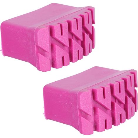 2Pcs Pieds D'Échelle Antidérapants En Caoutchouc, Couvre-Pieds Pour Échelle De Maison, Housse De Coussin Pour Échelle D'Extension, 7X5Cm, Rosé (1/5)