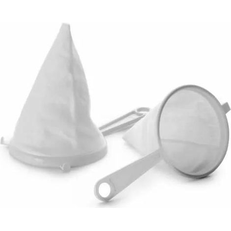 ibili Flanell-Sieb 10 cm weiß im 2er-Pack